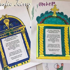 Printable Spiritual Communion Craft Pack for Kids - Etsy