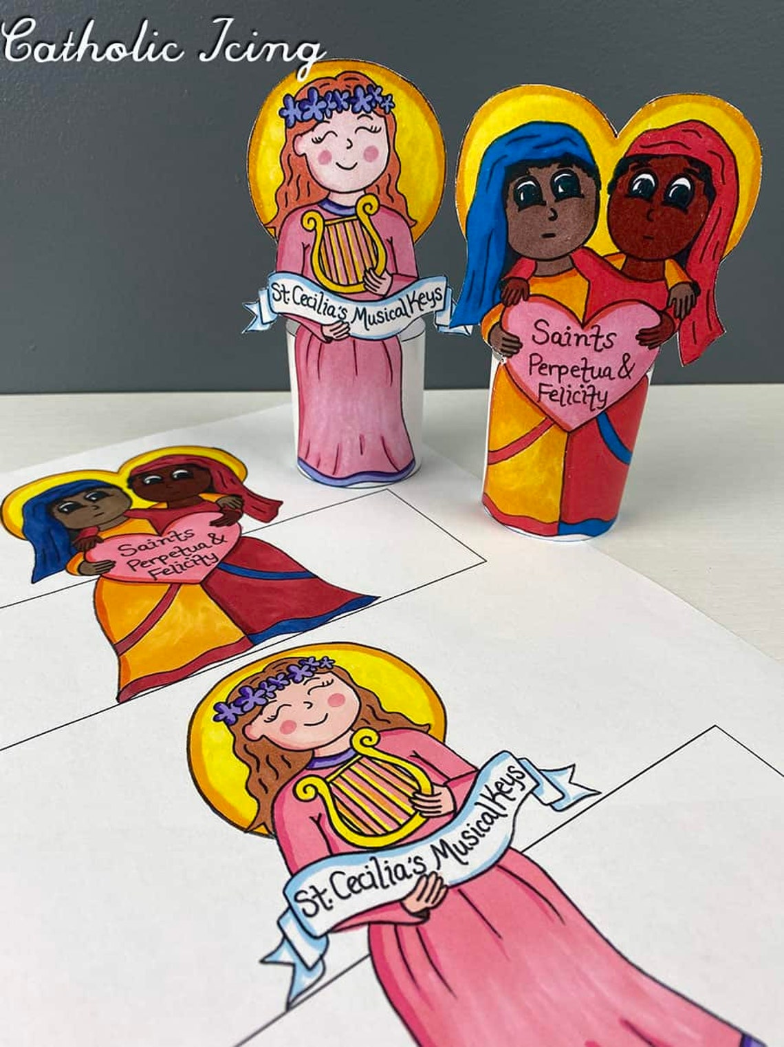 Printable Saint Food Labels for Kids: Catholic Feast Days (instant ...