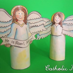 Resurrection Craft Printable in Black and White and Color - Etsy