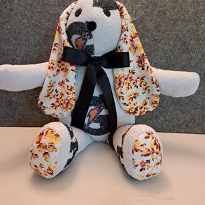 Memory Bunny: Keepsake Stuffed Animal Made From Loved One&#39;s Clothing