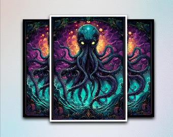 Sea Overlord Cthulhu MTG Card Sleeve,TCG Card Sleeve Protector,Top Quality Enchanted Trading Card Sleeve,Cozy Gamer Gift,Game Card Sleeves
