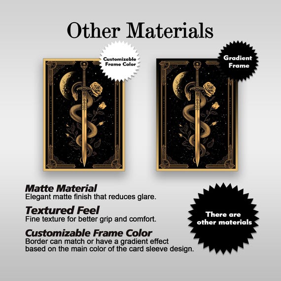 蛇と剣のMTGカードスリーブ、TCGカードスリーブプロテクター、最高品質