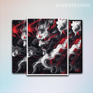 Oni Mask MTG Card Sleeves,TCG Card Sleeve Protector,Top Quality Enchanted Trading Card Sleeves,Cozy Gamer Gifts,Card Game Sleeves