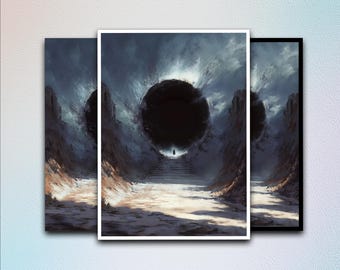 Mtg Card Sleeves,Portal of the Abyss Card Sleeves,Top Quality and Detailed Magic Sleeves,Detailed Magic: The Gathering Accessories