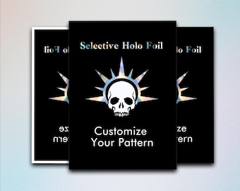 Fundas personalizadas para cartas con detalles holográficos selectivos para MTG/TCG - Imprime tu diseño en fundas duraderas para cartas de Magic, accesorios para MTG