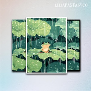 Cute Frog MTG Card Sleeves,TCG Card Sleeve Protector,Top Quality Enchanted Trading Card Sleeves,Cozy Gamer Gifts,Card Game Sleeves
