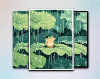 Cute Frog MTG Card Sleeves,TCG Card Sleeve Protector,Top Quality Enchanted Trading Card Sleeves,Cozy Gamer Gifts,Card Game Sleeves