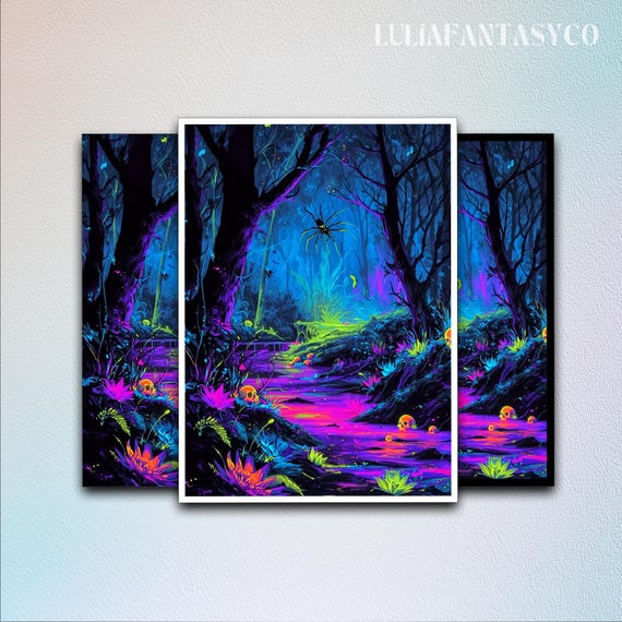 Neon Swamp MTG Card Sleeves  Glowing Skulls & Spiders, Edgy Magic Art,tcg Card  Sleeve,top Quality Trading Card Sleeve,mtg Gamer Gift - Etsy