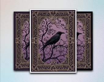 Crow MTG Card Sleeve Matte,TCG Card Sleeve Protector,Top Quality Enchanted Trading Card Sleeve,MTG gamer gift,mtg Accessories