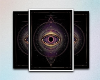 Mystic Eye MTG Card Sleeve,TCG Card Sleeve Protector,Top Quality Enchanted Trading Card Sleeve,Art Game Card Sleeves