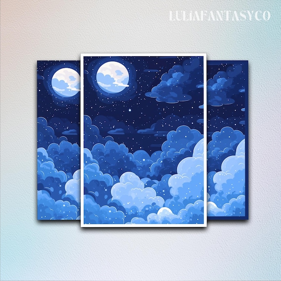 Blue Cloud MTG Card Sleeve,tcg Card Sleeve Protector,top Quality Enchanted  Trading Card Sleeve,cozy Gamer Gift,card Game Sleeve - Etsy Canada