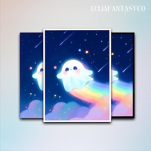A Cute Ghost MTG Card Sleeve,TCG Card Sleeve Protector,Top Quality Enchanted Trading Card Sleeve,Cozy Gamer Gift,Game Card Sleeve