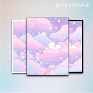 Kawaii Cute Cat MTG Card Sleeve Matte,TCG Card Sleeve,Top Quality Enchanted Trading Card Sleeve,Art Game Card Sleeves,MTG gamer gift