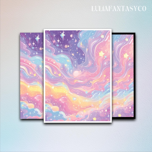 Mtg Card Sleeves,Rainbow Galaxy Card Sleeves,Top Quality and Detailed Magic Sleeves,Detailed Magic: The Gathering Accessories
