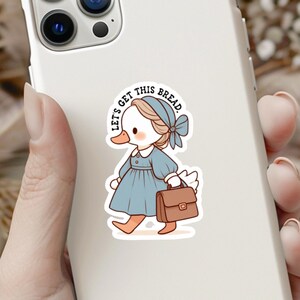 Funny sticker laptop sticker coworker gift dad jokes water bottle sticker business duck funny duck sticker laptop decal vinyl sticker