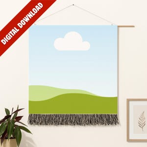Woven Blanket Mockup Template Canva Woven Blanket Wall Lifestyle Mockup Cozy Scene DIY Product Photo for Blanket Listing