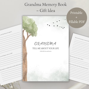 Personalized Gift for Grandma , Custom Gifts for Grandma, Birthday Gift for Grandma, Legacy Journal, Tell Me Your Story, Digital Journal