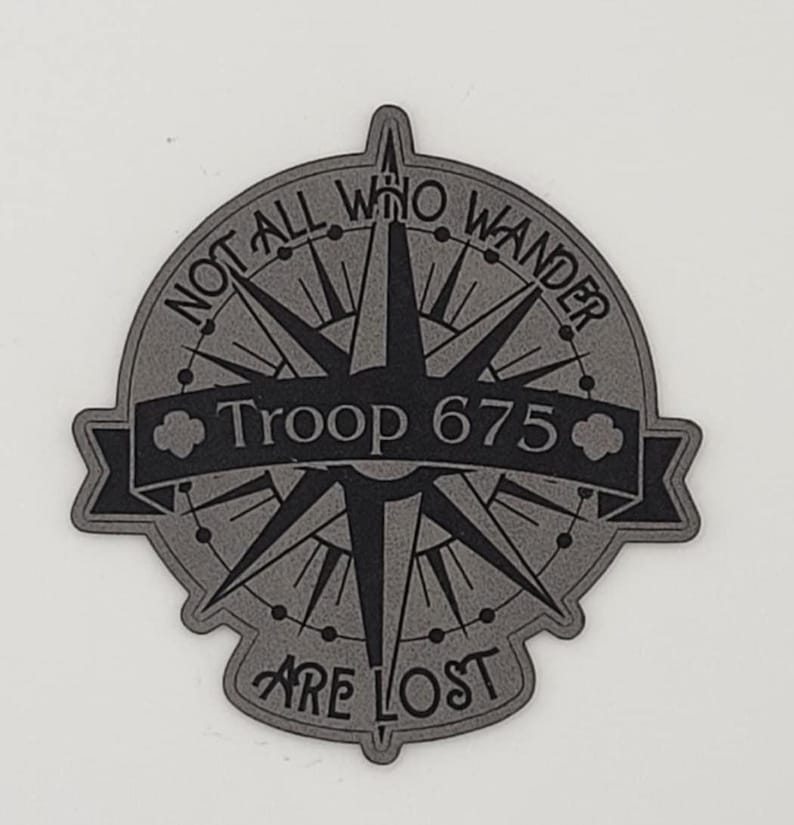 Girl Scout Wander Patch| Leader, Volunteer, Troop Number | Iron On Troop #
