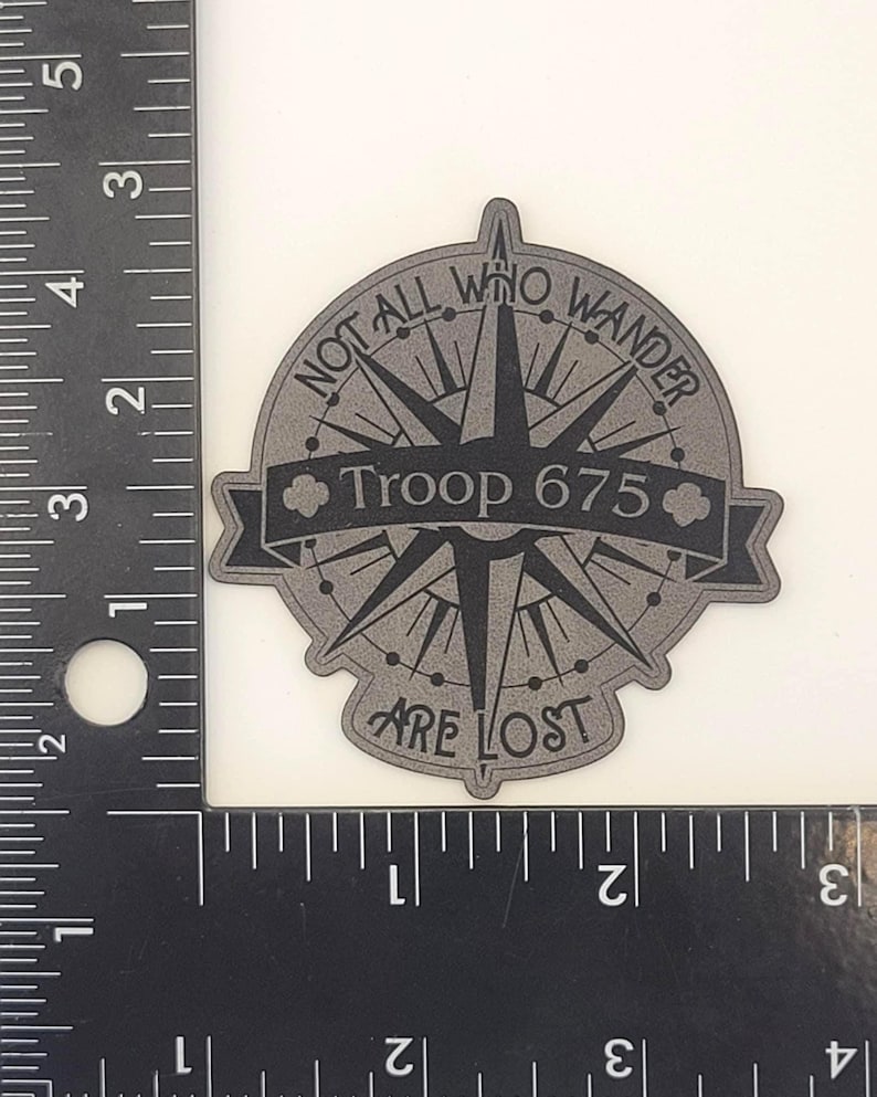 Girl Scout Wander Patch| Leader, Volunteer, Troop Number | Iron On bild 3