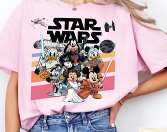 Maglietta Star Wars Disney, maglietta Galaxy's Edge di Topolino e amici