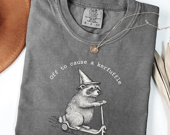 Camiseta divertida de mapache con colores cómodos: camiseta sarcástica de animales