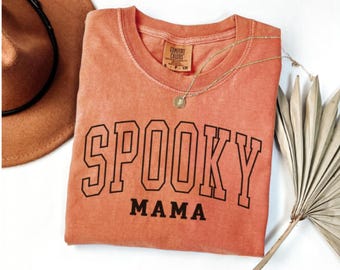 Chemise d'Halloween Spooky Mama Comfort Colors : coton doux