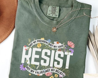 Chemise florale résistante : haut de protestation fleurs sauvages - Droits civiques