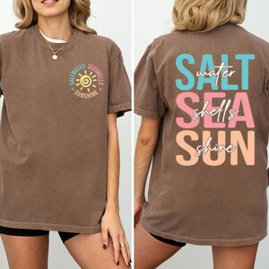 Comfort Colors® Salt Sea Sun Shirt, Trendy Summer Shirt, Beach Shirt, Retro Summer Shirt, Summer Vacation Shirt, Beach Vibes, Summer Gift