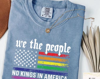 Camiseta "We The People Comfort Colors": Camisa patriótica y democrática