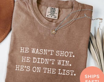 Anti-Trump Protest Shirt: Comfort Colors Unisex Political Tee
