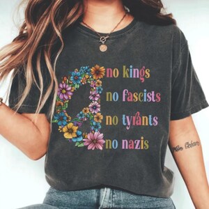 No Kings in America Shirt, Political Statement, Anti-MAGA, Protest Apparel, Resist Tee, Rejecting Republican Oligarchy tee,ComfortColors tee