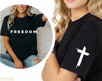 Freedom USA Flag Shirt - Unisex bomullströja