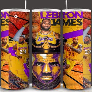 Basketball Tumbler Wrap PNG - King of Basketball 20oz Skinny Sublimation Design, Player Digital Download