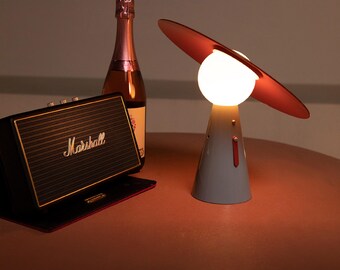 Memphis Inspired Funky USB LED Desk Lamp, Clown Accent Night Light, Modern Home Ornaments Decor, Unique Designer Gift, Limited Edition