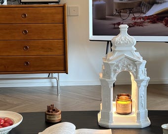 Valentine's Day Gifts for Her, Romantic Desk Ambient Light Aroma Lamp, Classical Architecture, Cozy Ambient Night Lights