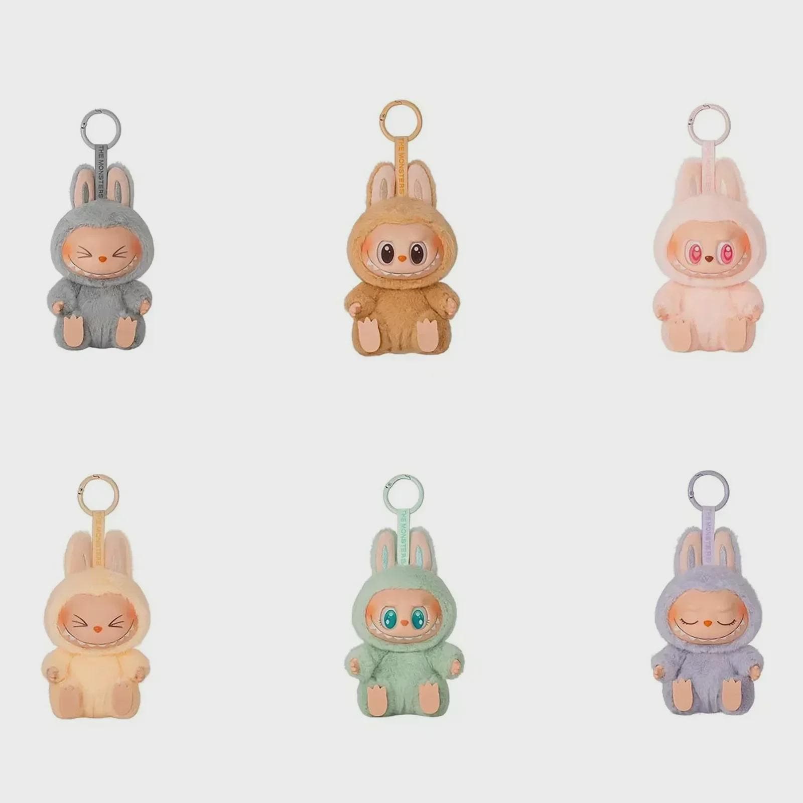 Labubu Keychain, Cute Monster Keychain, Soft Plush Bag Charm, Kawaii Fantasy Creature Gift, Blind Box