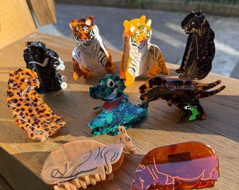 tiger Claw Clips, eagle Claw Clip,leopard Claw Clip,Animal catching Claw Clip, Acetate Hair Clips,Fashion Claw Clip,Creative Claw Clip