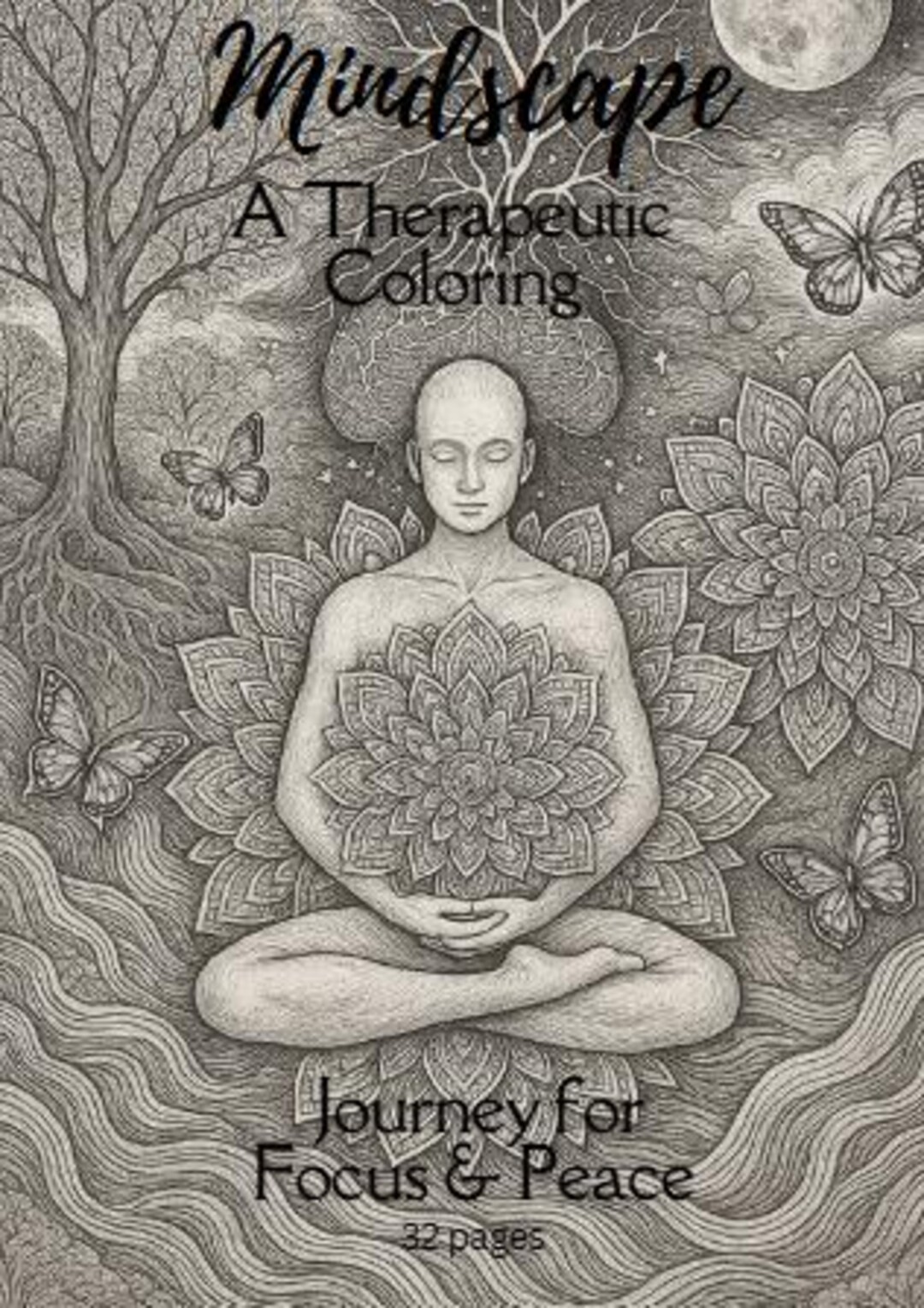 Mindscape Adult Coloring Book – Stress Relief & Focus Printable PDF ...