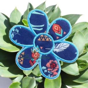 Metta La Toppa Del Ricamo Dei Distintivi Dell'autoadesivo Icona Floreale Del Fiore Esotico Tropicale Della Farfalla Del Colibrì Image94526678 - Foto 6