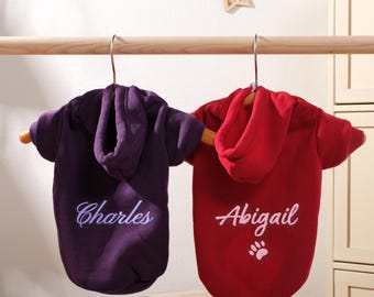 Combinaison en mélange de COTON à capuche pour chien Vêtements d&#39;animal de compagnie mignons pour petits et moyens animaux de compagnie XS - L