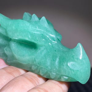 2.9&quot;Natural Aventurine skull,Dragon head skull, Quartz crystal Dragon skull,Hand carved,Home Decoration,Crystal healing,Crystal gift 1x
