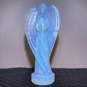 4.5&quot;Opal skull Angel skull,Quartz crystal Angel skull,Hand carved,Home Decoration,Crystal healing,Crystal gifts 1x
