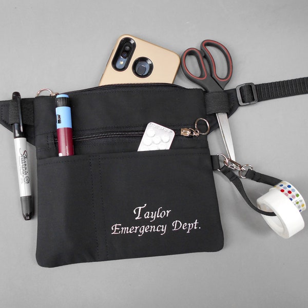 Custom Text Hip Bag Personalized Fanny Pack, Nurse Belt Bag, Tool Waist Purse, Medical Staff Gifts