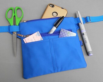 Hip Bag Vegan,Utility Belt Bag,RN Fanny Pack Flat,Tool Belt Apron,Fabric Waist Pouch,Hip Travel Bag,Small Waist Pocket,Medical Bag Nurse