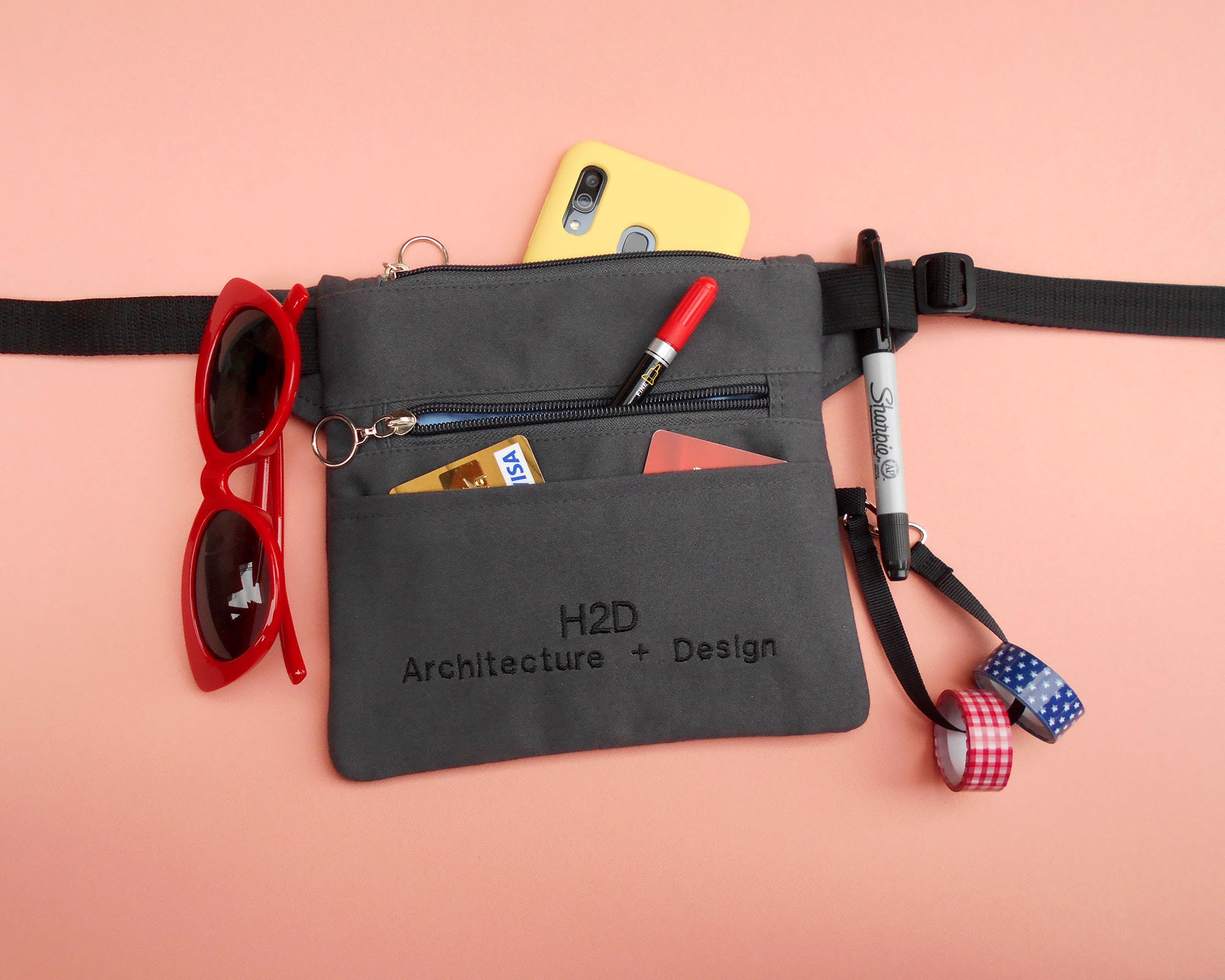 Small Business Fanny Pack Custom Text Hip Bag Personalized Etsy