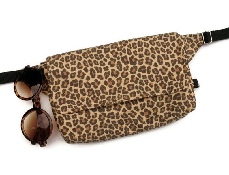 cheetah print belt bag