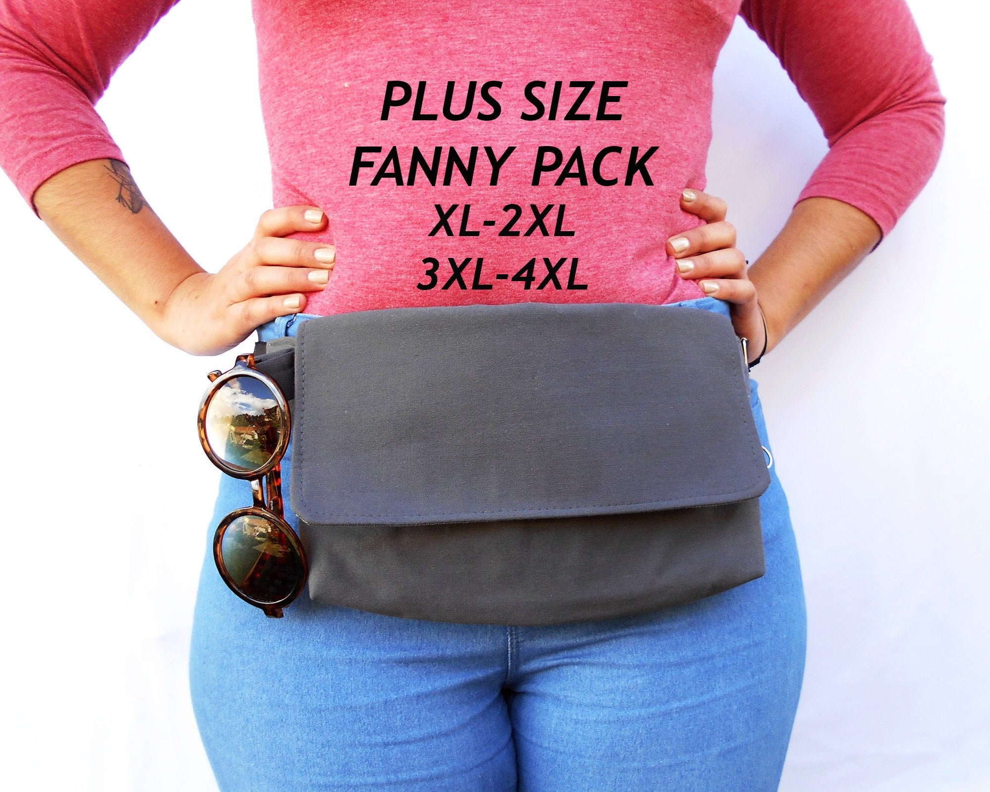 Large Waist Fanny Size Waist Purse Belt Bag Music | Etsy