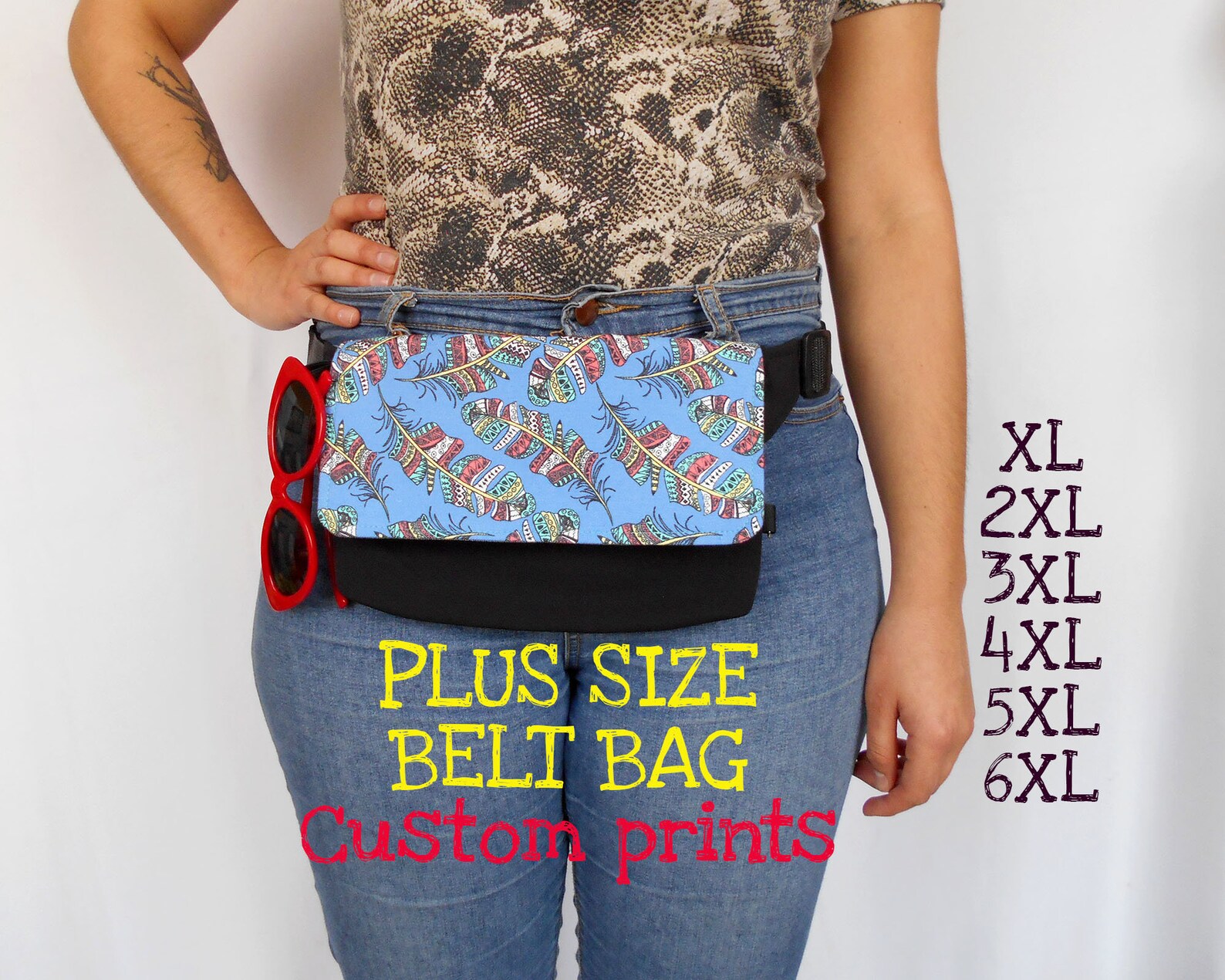 Fanny Pack Plus Size Woman Waist Bag Large Waist Hip Pouch Etsy