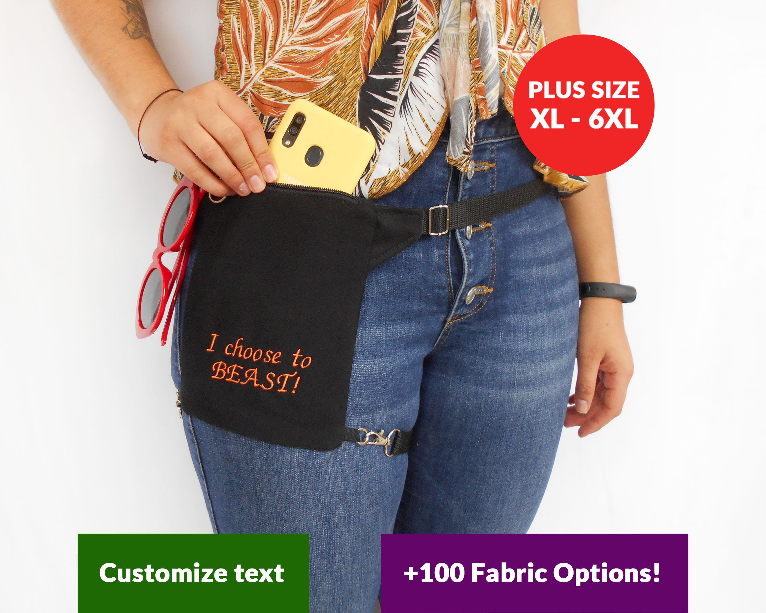 Plus size waist belt bag sale