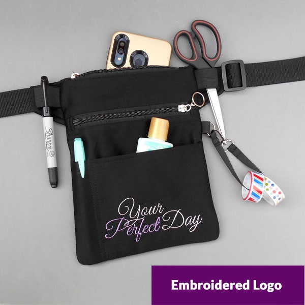 Customized Fanny Pack Logo, Hip Bag for Event Planner Wedding Tool Belt, Utility Waist Pouch, Small Business Owner Gift